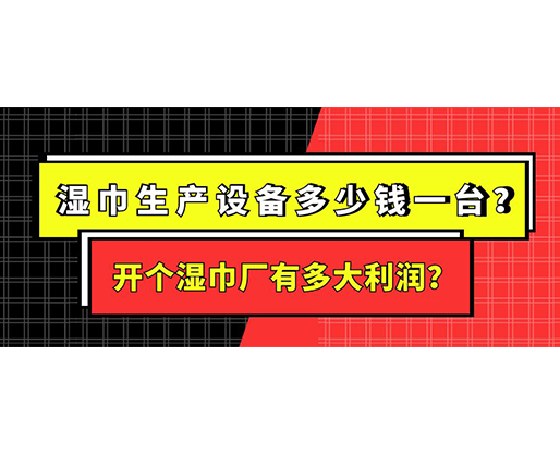 濕巾生產(chǎn)設(shè)備多少錢一臺？開個(gè)濕巾廠有多大利潤？