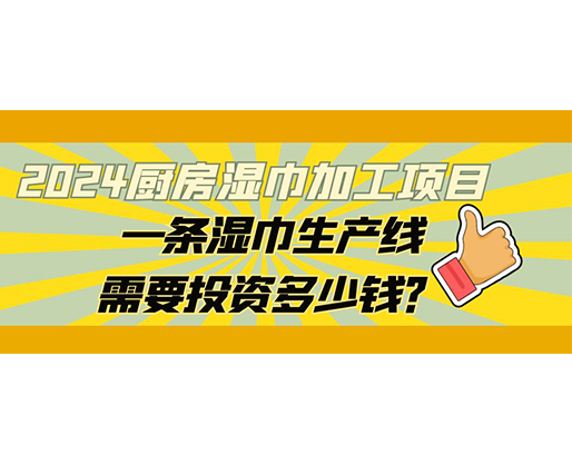 2024廚房濕巾加工項(xiàng)目，一條濕巾生產(chǎn)線需要投資多少錢？