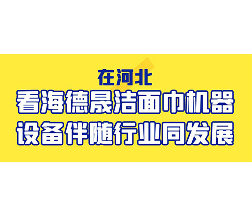 在河北，看海德晟潔面巾機(jī)器設(shè)備伴隨行業(yè)同發(fā)展