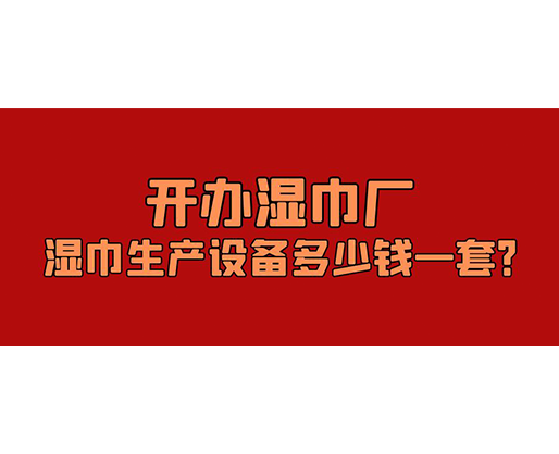 開辦濕巾廠，濕巾生產(chǎn)設(shè)備多少錢一套？