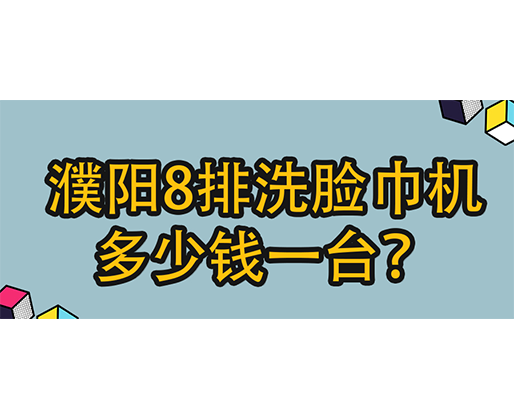 濮陽8排洗臉巾機(jī)多少錢一臺？